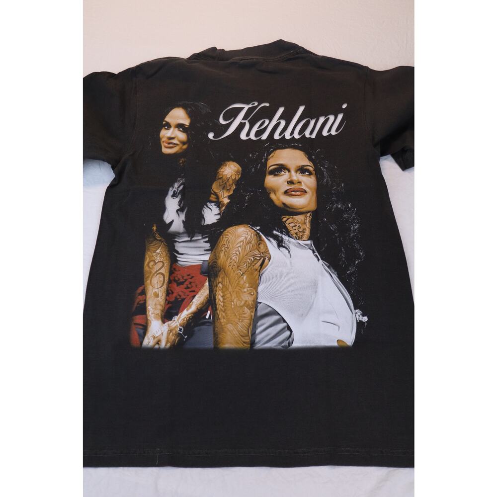 NEW Kehlani Graphic T Shirt Women's Black Short Sleeve Crew Neck Size S - Picture 2 of 3